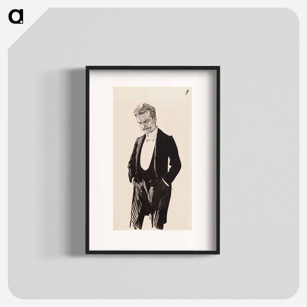 The composer jean sibelius - アルバート エーデルフェルト Poster.