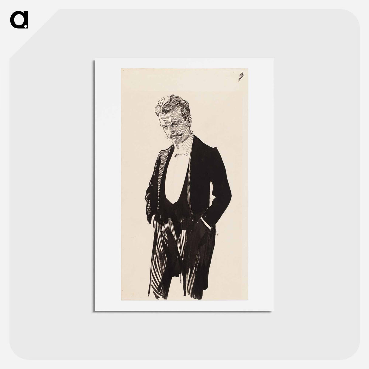 The composer jean sibelius - アルバート エーデルフェルト Postcard.