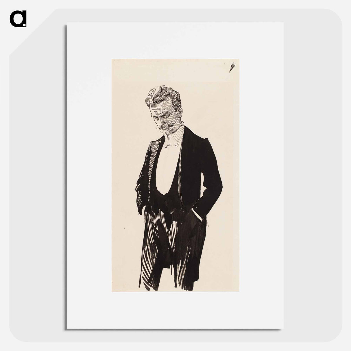 The composer jean sibelius - アルバート エーデルフェルト Poster.