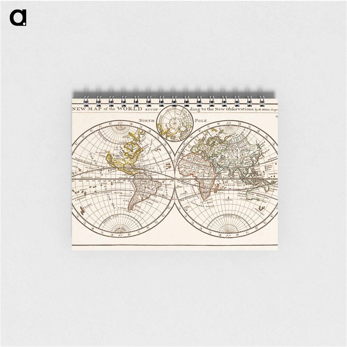 アートメモ帳-A New Map of the World According to the New Observations
- 大英図書館 Memo.