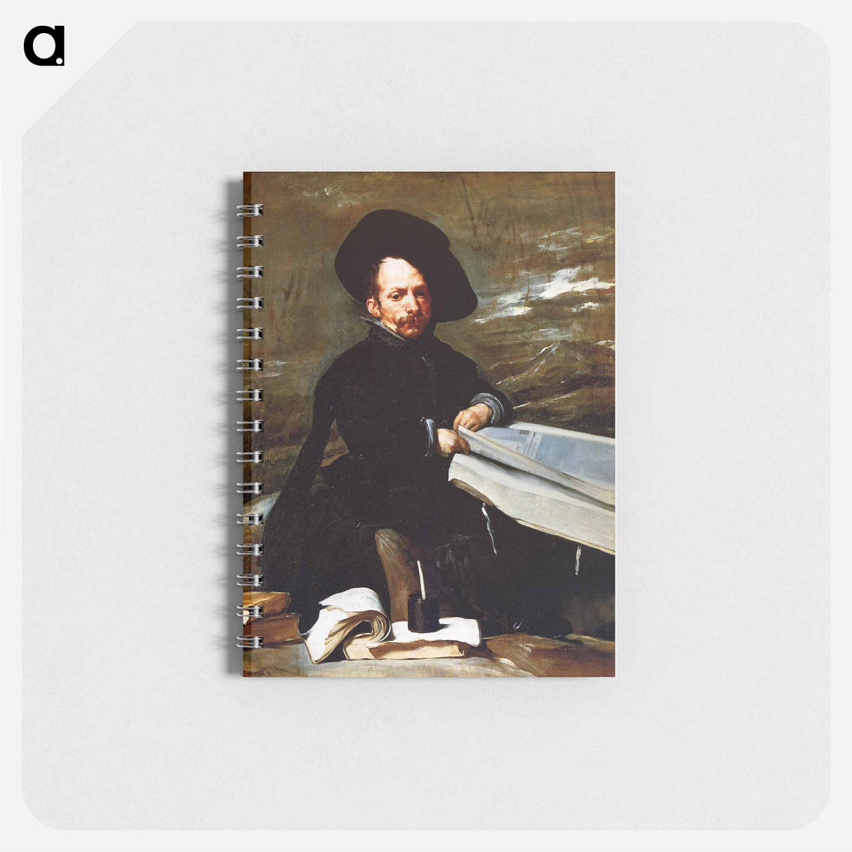 アートメモ帳-A Dwarf Holding a Tome in His Lap - ディエゴ ベラスケス Memo.