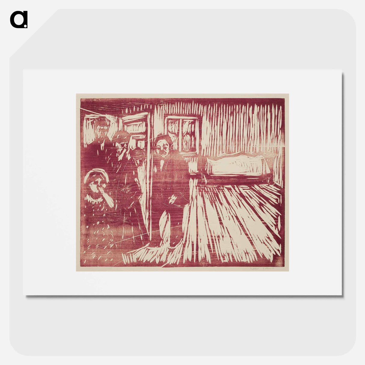 The Smell of Death - Edvard Munch Poster.