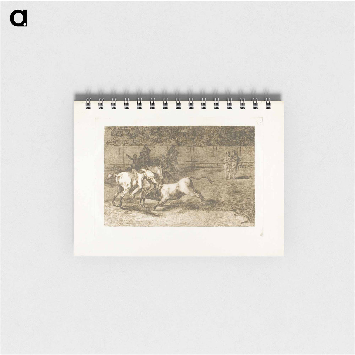 Mariano Ceballos, alias the Indian, kills the bull from his horse - フランシスコ デ ゴヤ Memo.