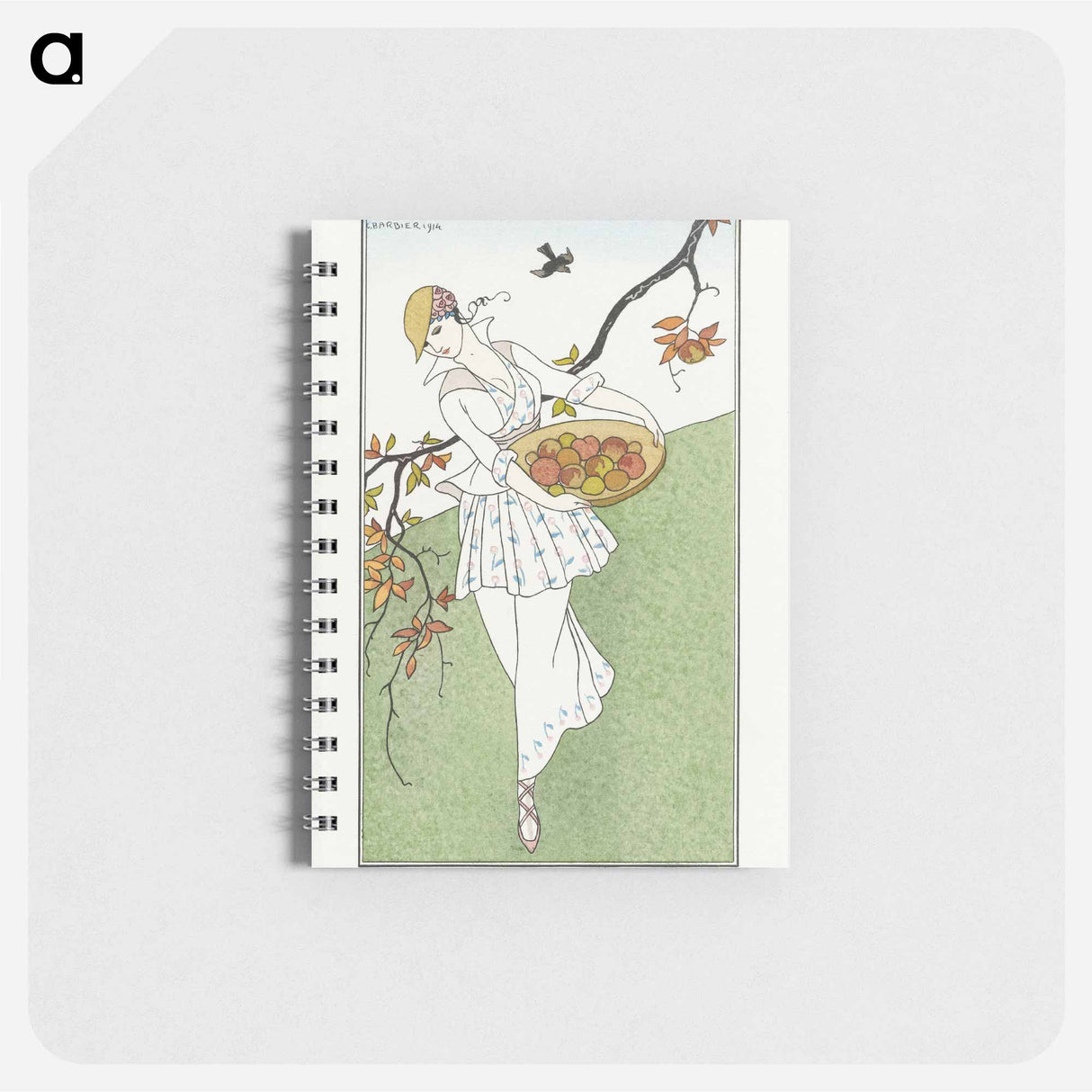 Costumes Parisiens, No.179: Toilette de taffetas - ジョルジュ バルビエ Memo.