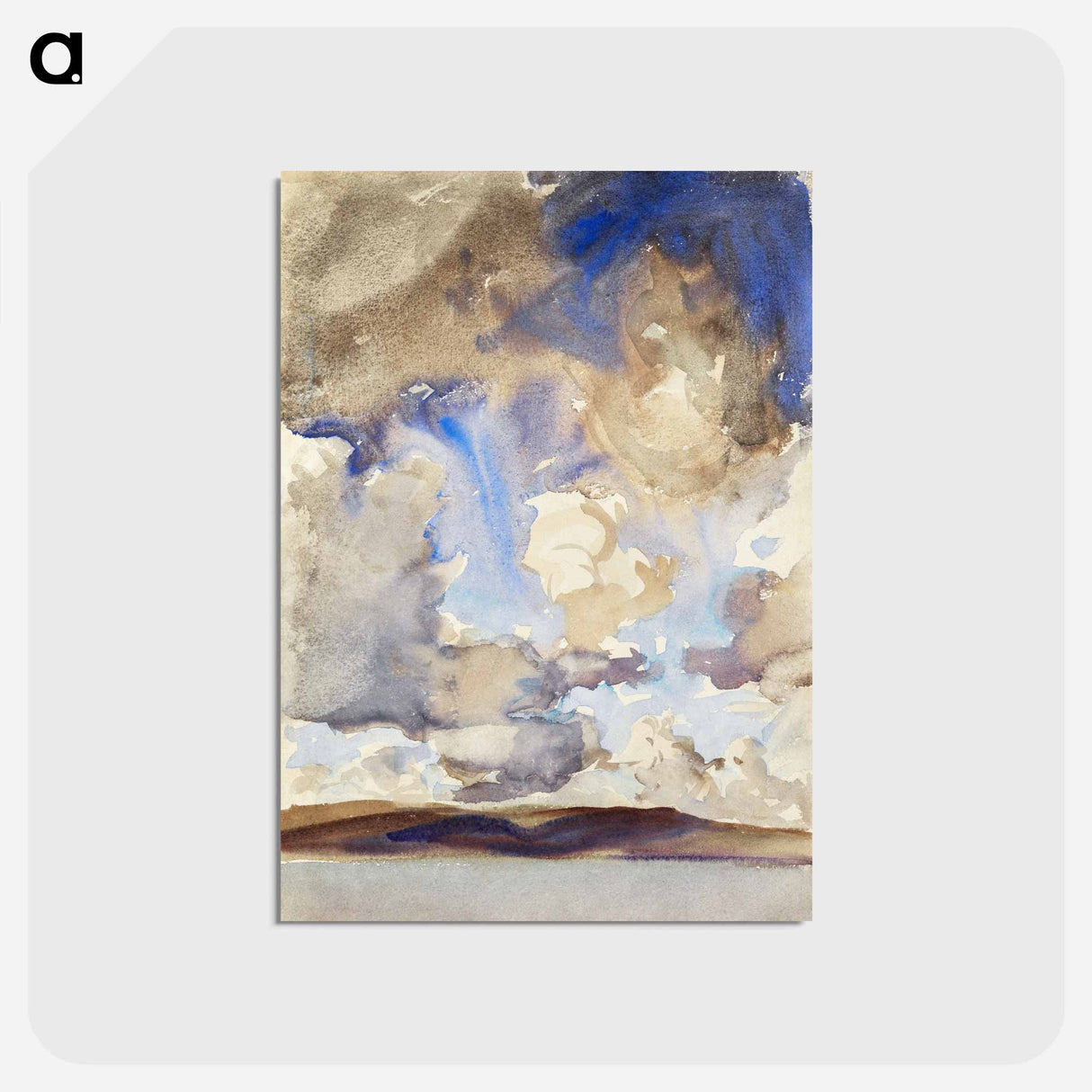 アートポストカード-Clouds - ジョン シンガー サージェント Postcard.