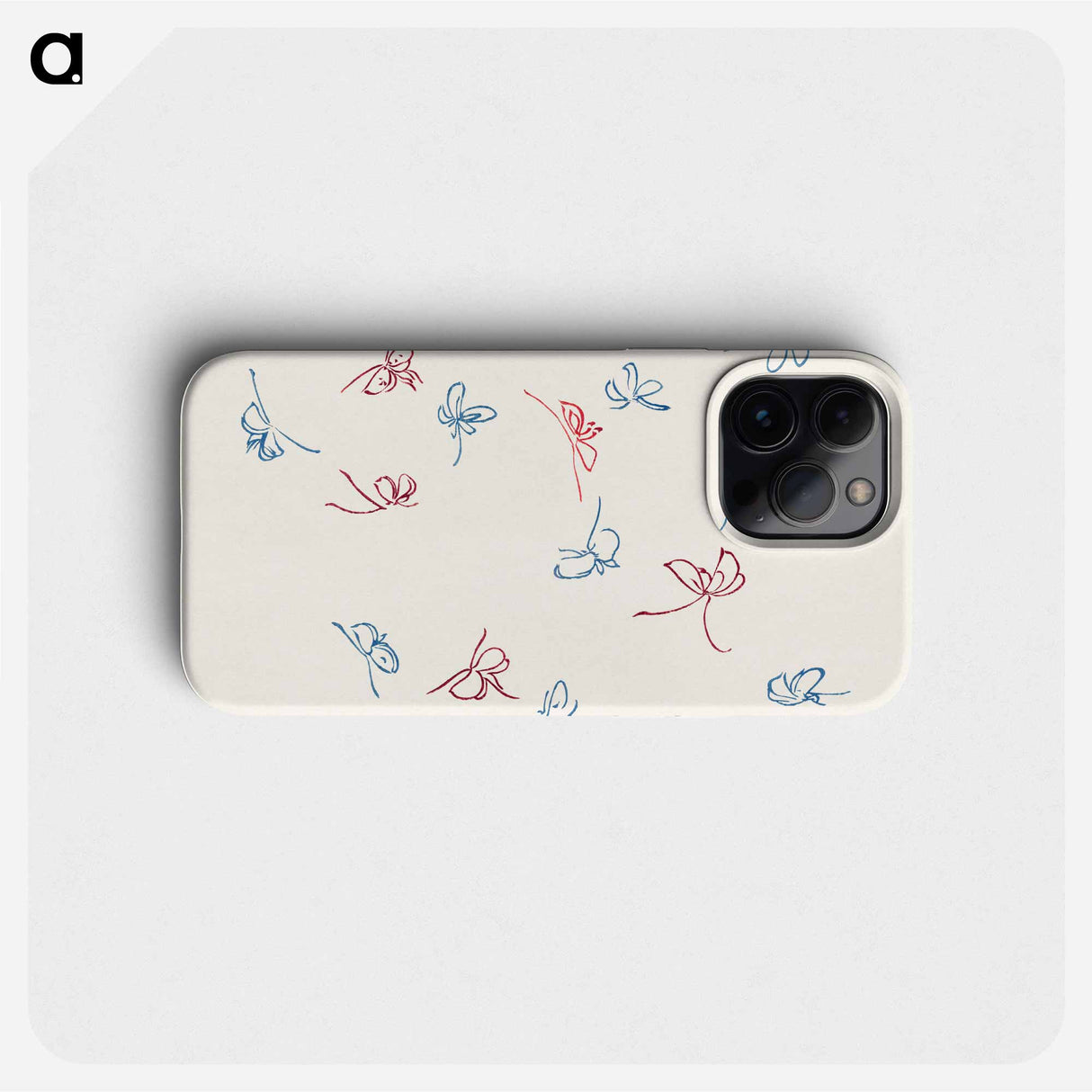 Vintage butterfly - 神坂 雪佳 Phone Case.