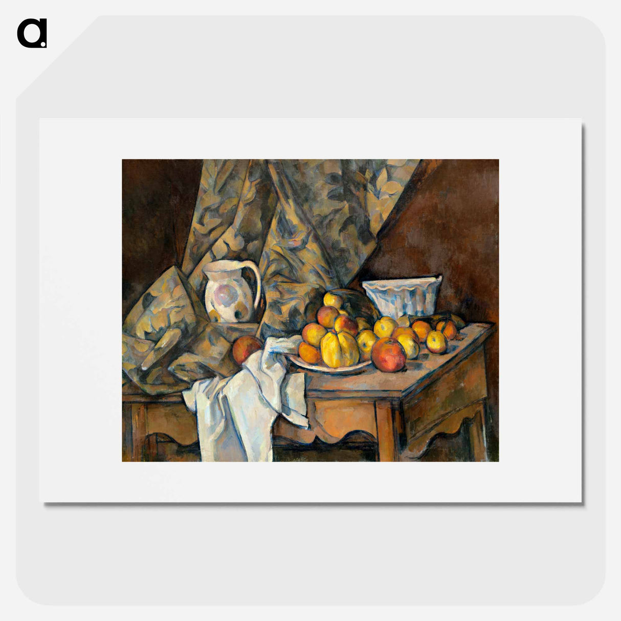 Still Life with Apples and Peaches - ポール セザンヌ Poster.