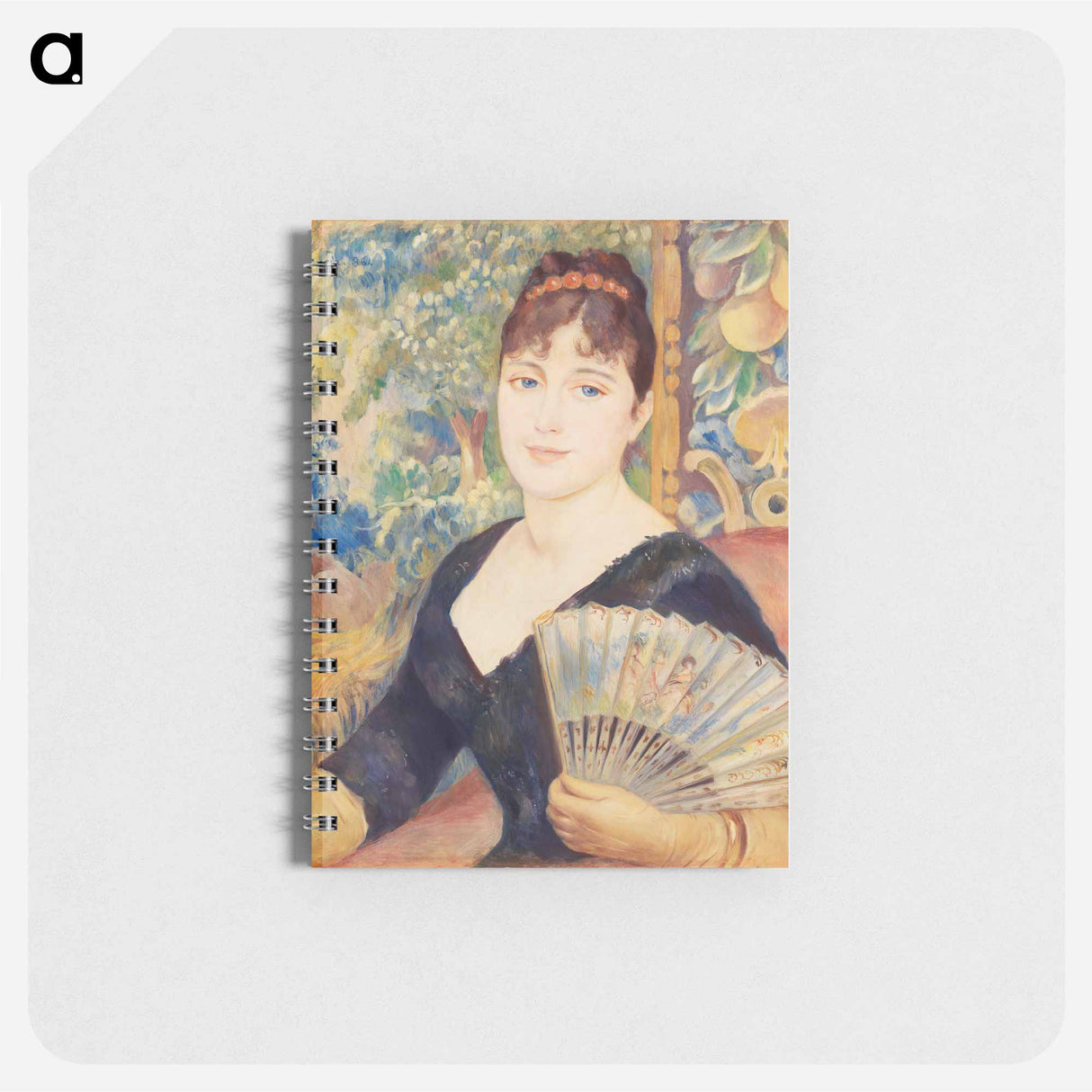 Woman with Fan - ピエール オーギュスト ルノワール Memo.