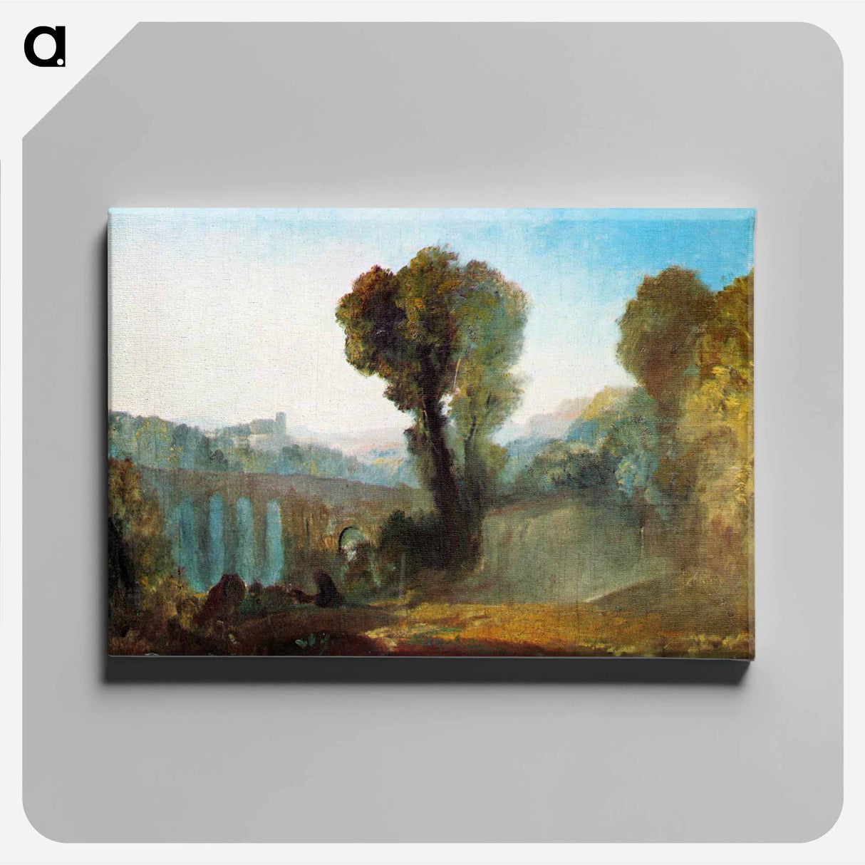 アートパネル-Ariccia Sunset - ウィリアム ターナー Canvas.