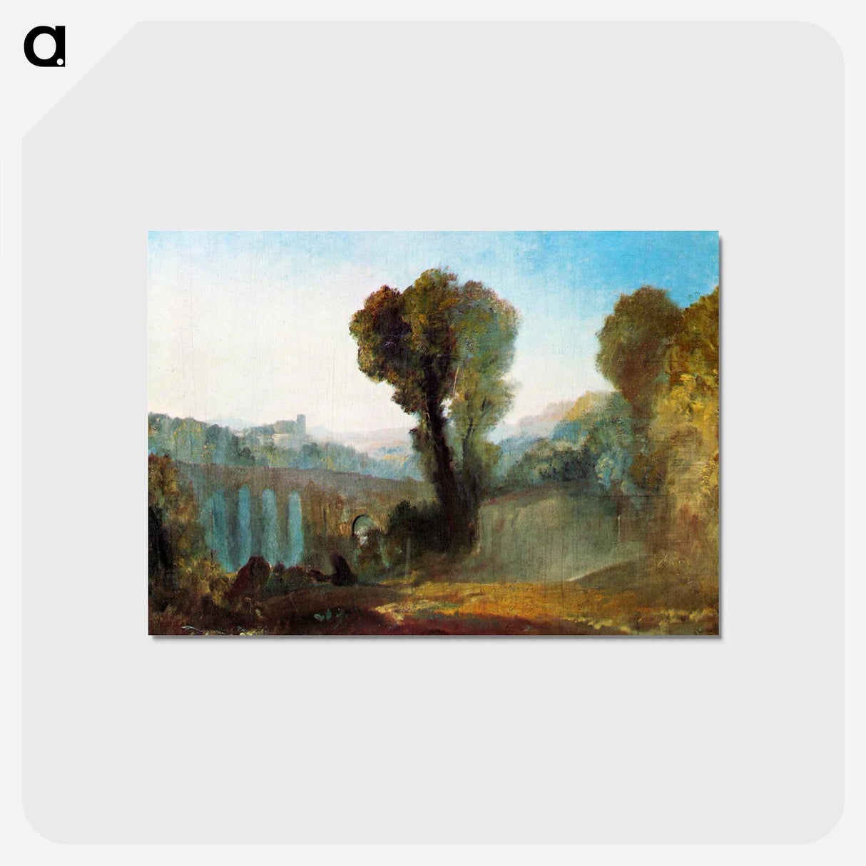 アートポストカード-Ariccia Sunset - ウィリアム ターナー Postcard.