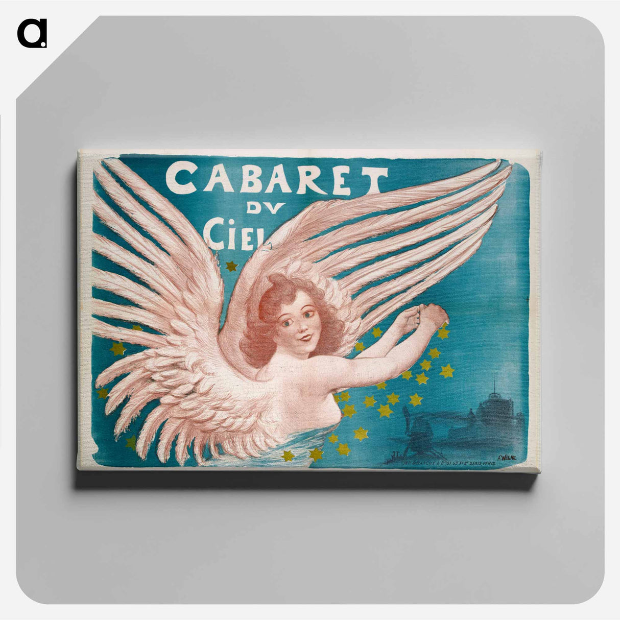 Cabaret du Ciel - アドルフ レオン ウィレット Canvas.