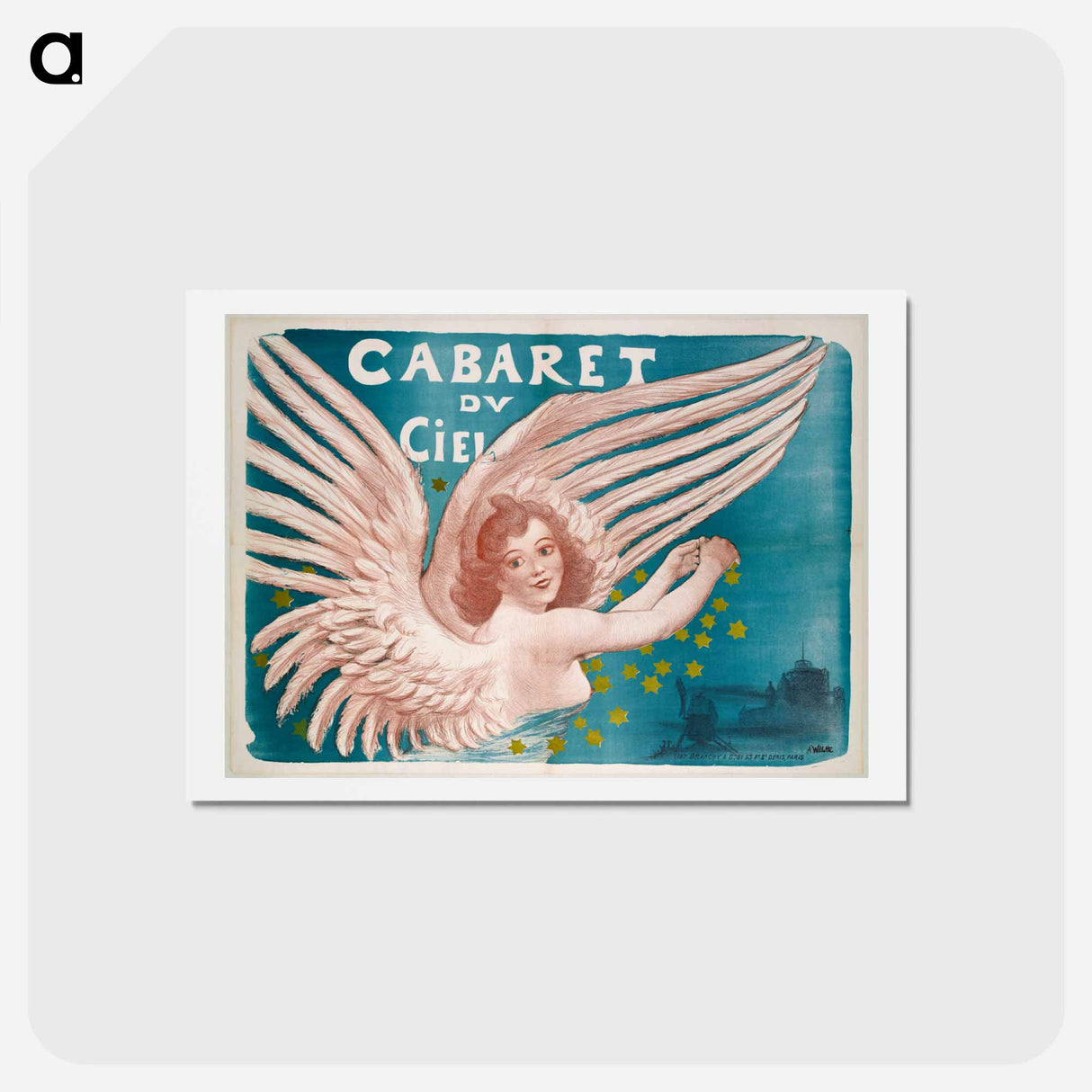 Cabaret du Ciel - アドルフ レオン ウィレット Postcard.