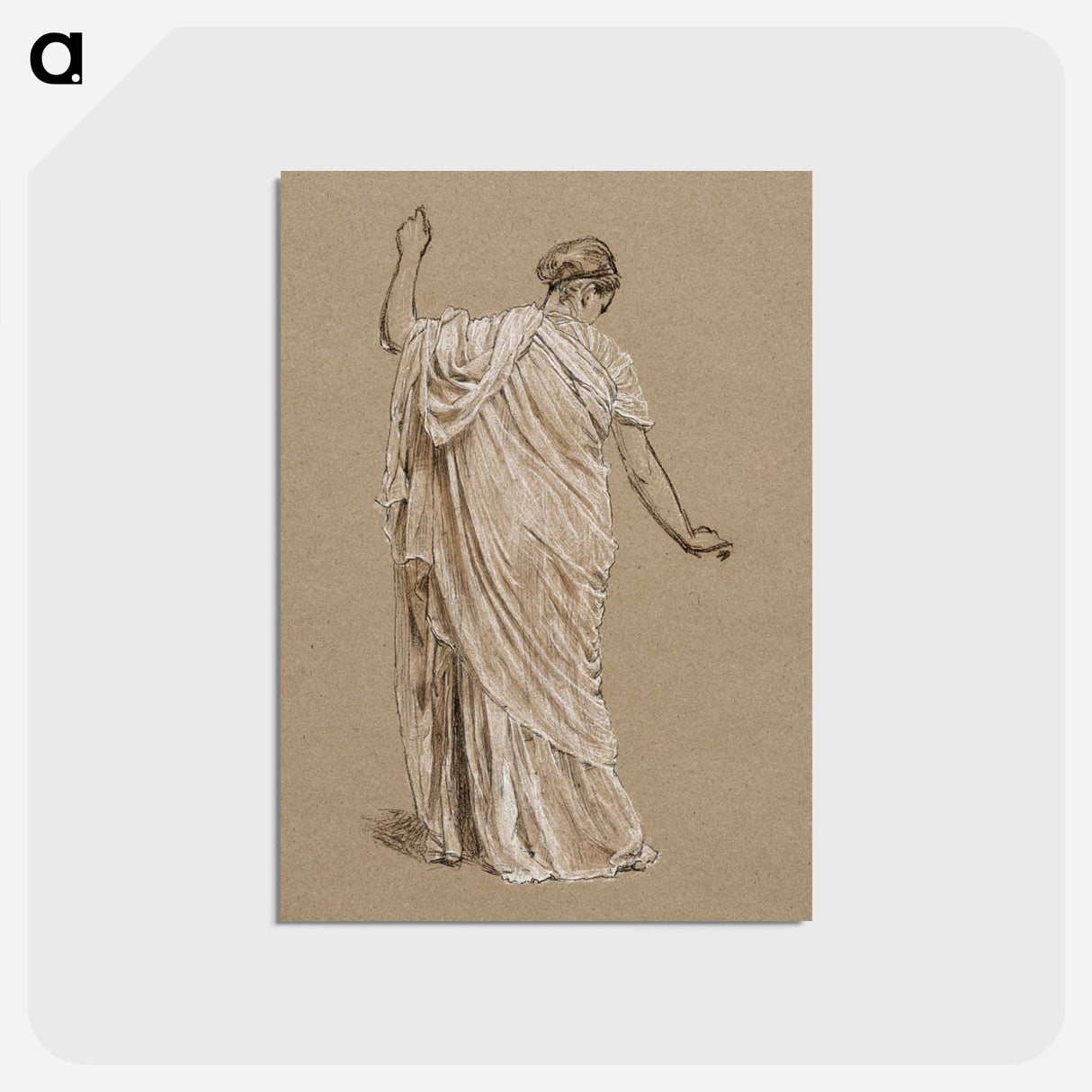 Study for a Garden - アルバート ジョセフ ムーア Postcard.