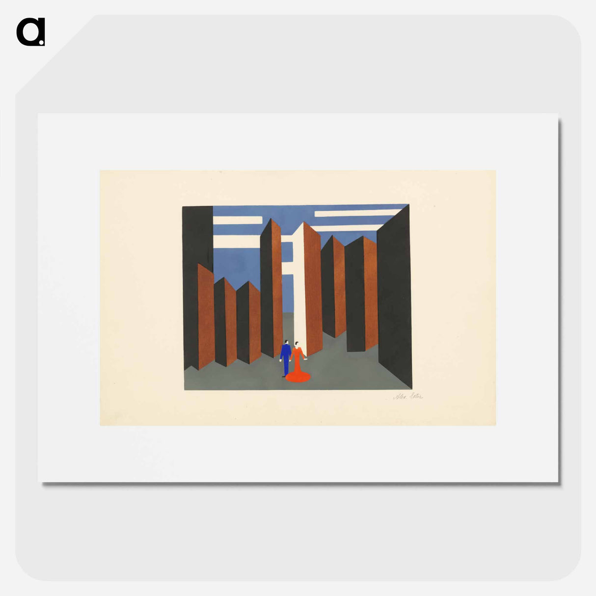 Maquettes de théatre i.-xv. - アレクサンドラ エクスター Poster.