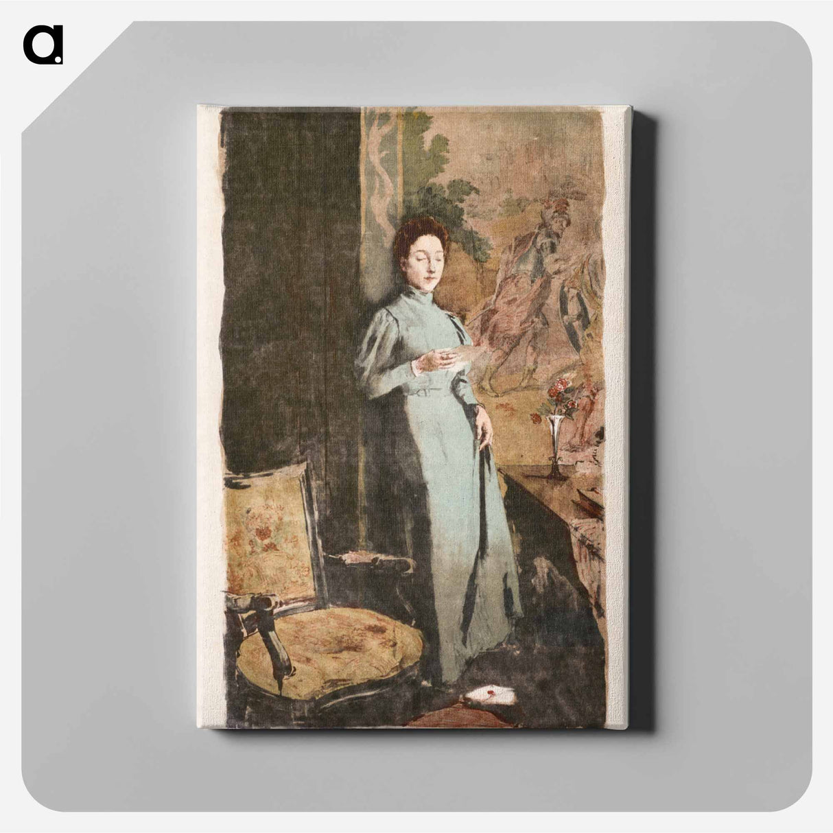 The Letter; La Lettre - アレクサンドル ルノア Canvas.