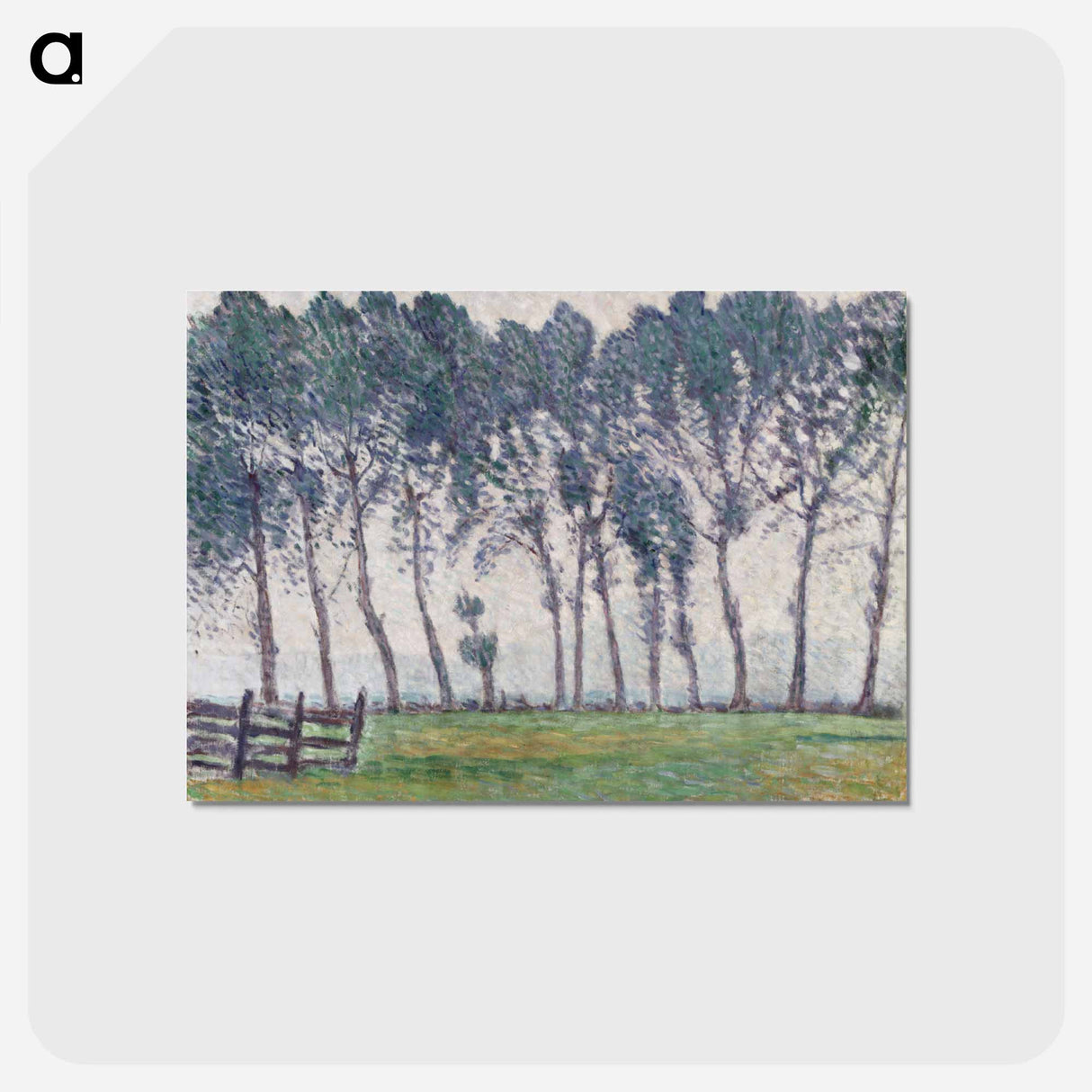 Rainy weather at hampton court - アルフレッド ウィリアム フィンチ Postcard.