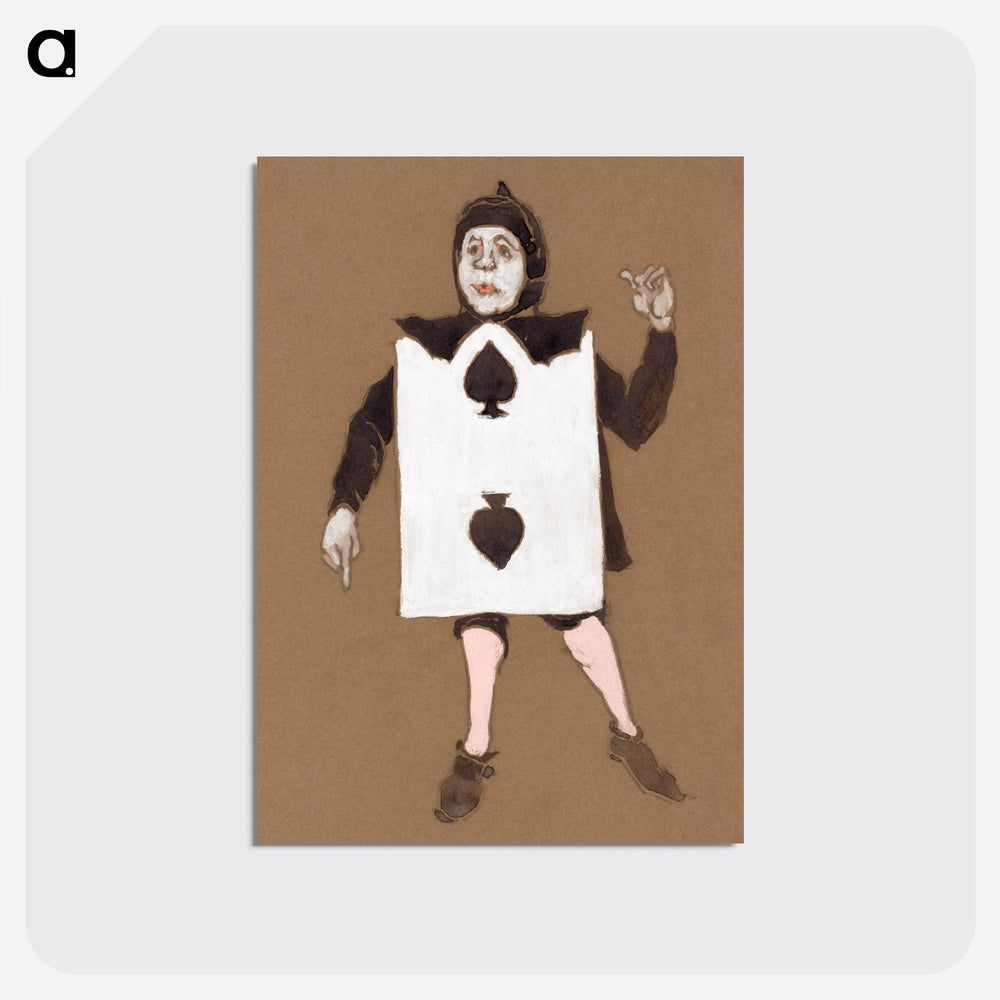 Two of Spades - 不思議の国のアリス Postcard.