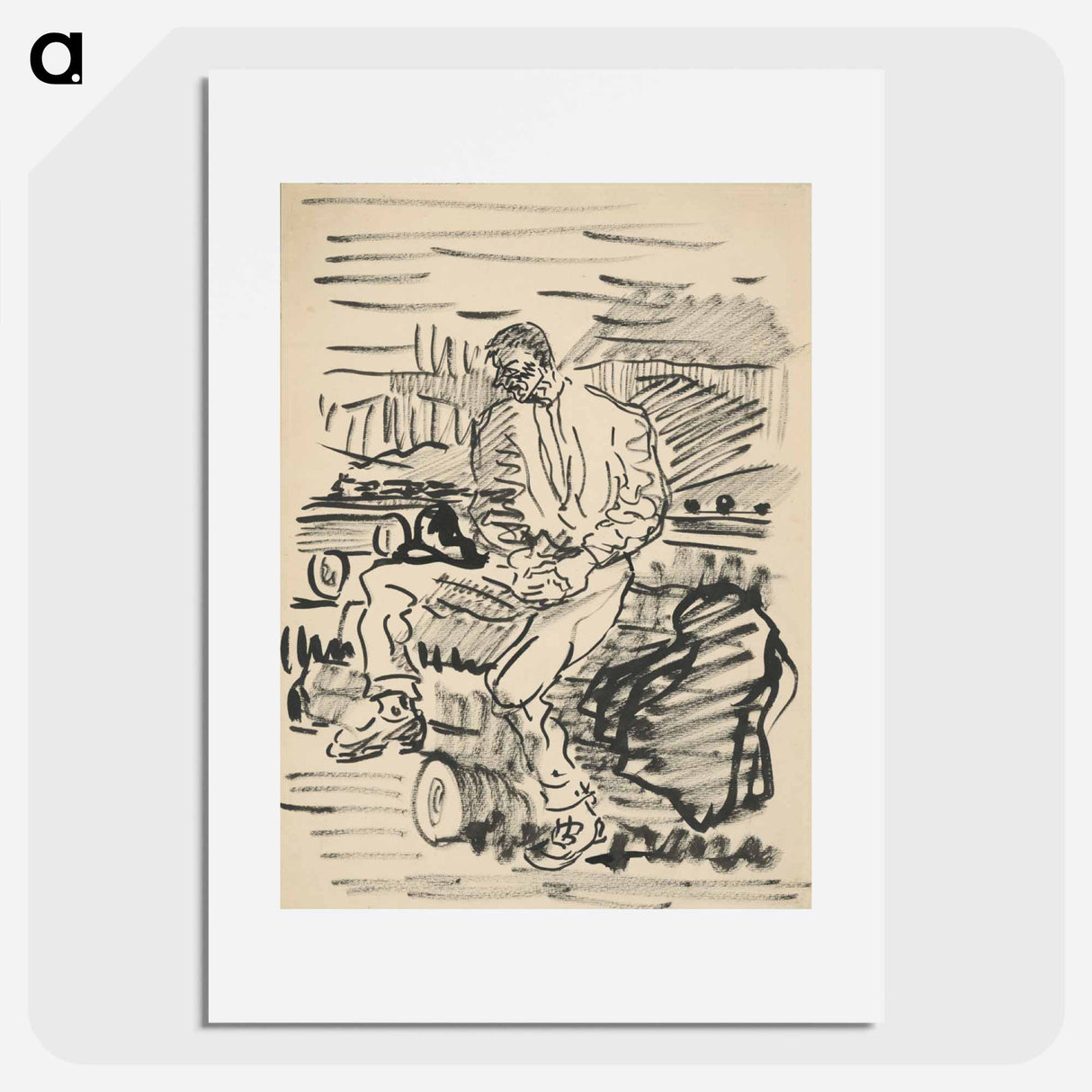 Rest in a field - アーノルド ピーター ワイズ クビンチャン Poster.