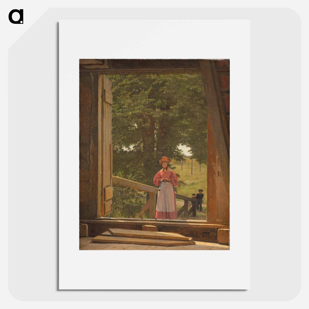 View from the Loft of the Grain Store at the Bakery in the Citadel of Copenhagen - クリステン ケプケ Poster.