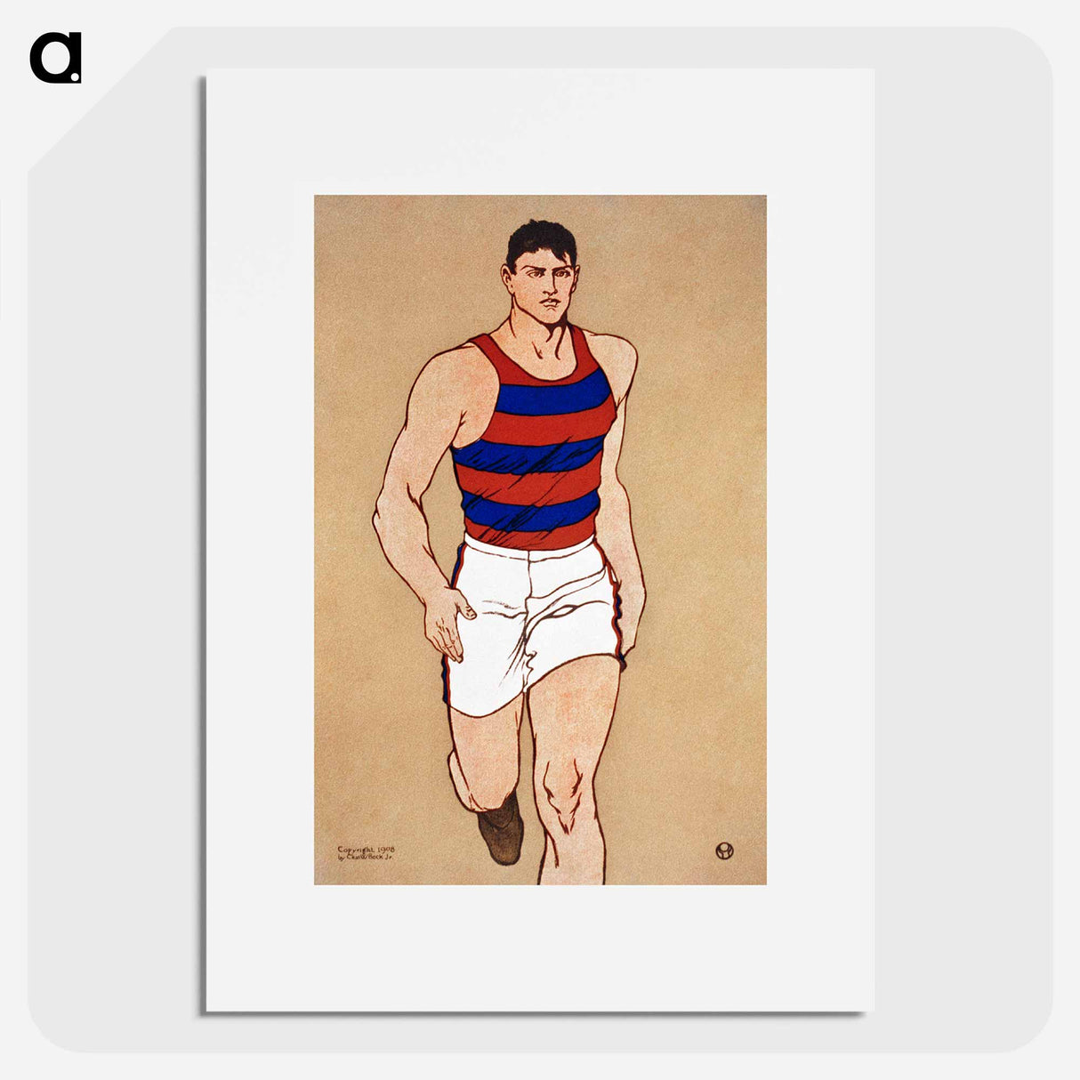 Athlete - Edward Penfield Poster.