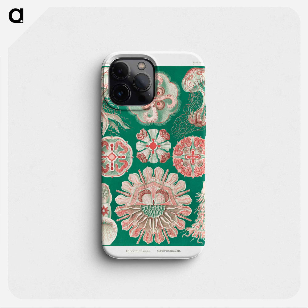 Discomedusae–Schweibenquallen - エルンスト ヘッケル Phone Case.