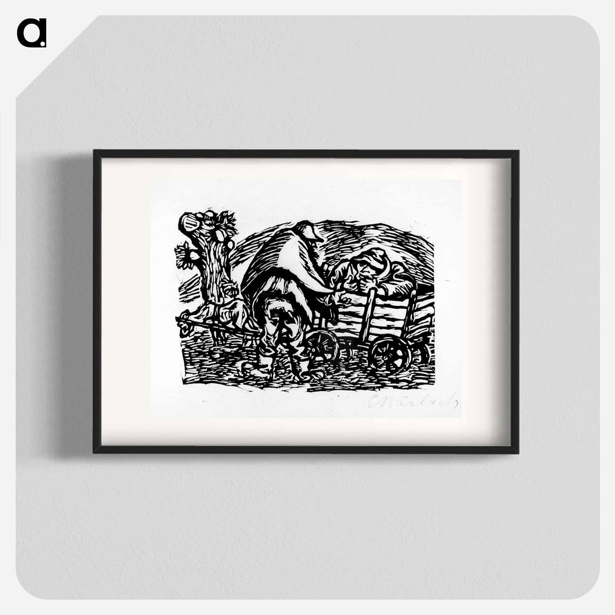 The dogcart - エルンスト ハインリヒ バルラッハ Poster.