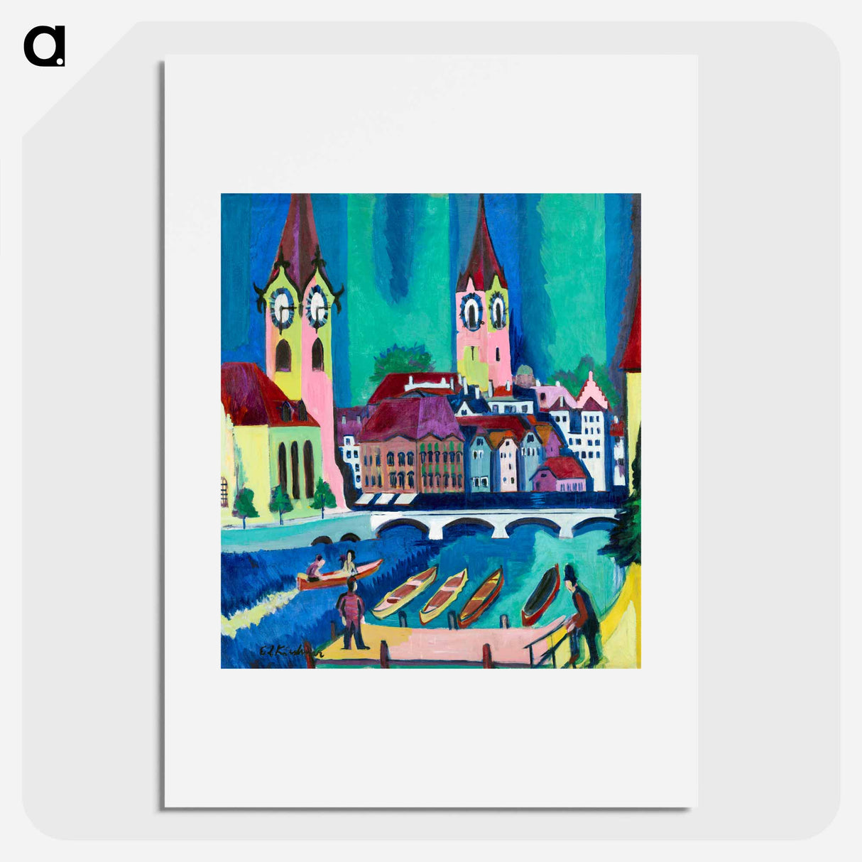 Zurich - Ernst Ludwig Kirchner Poster.