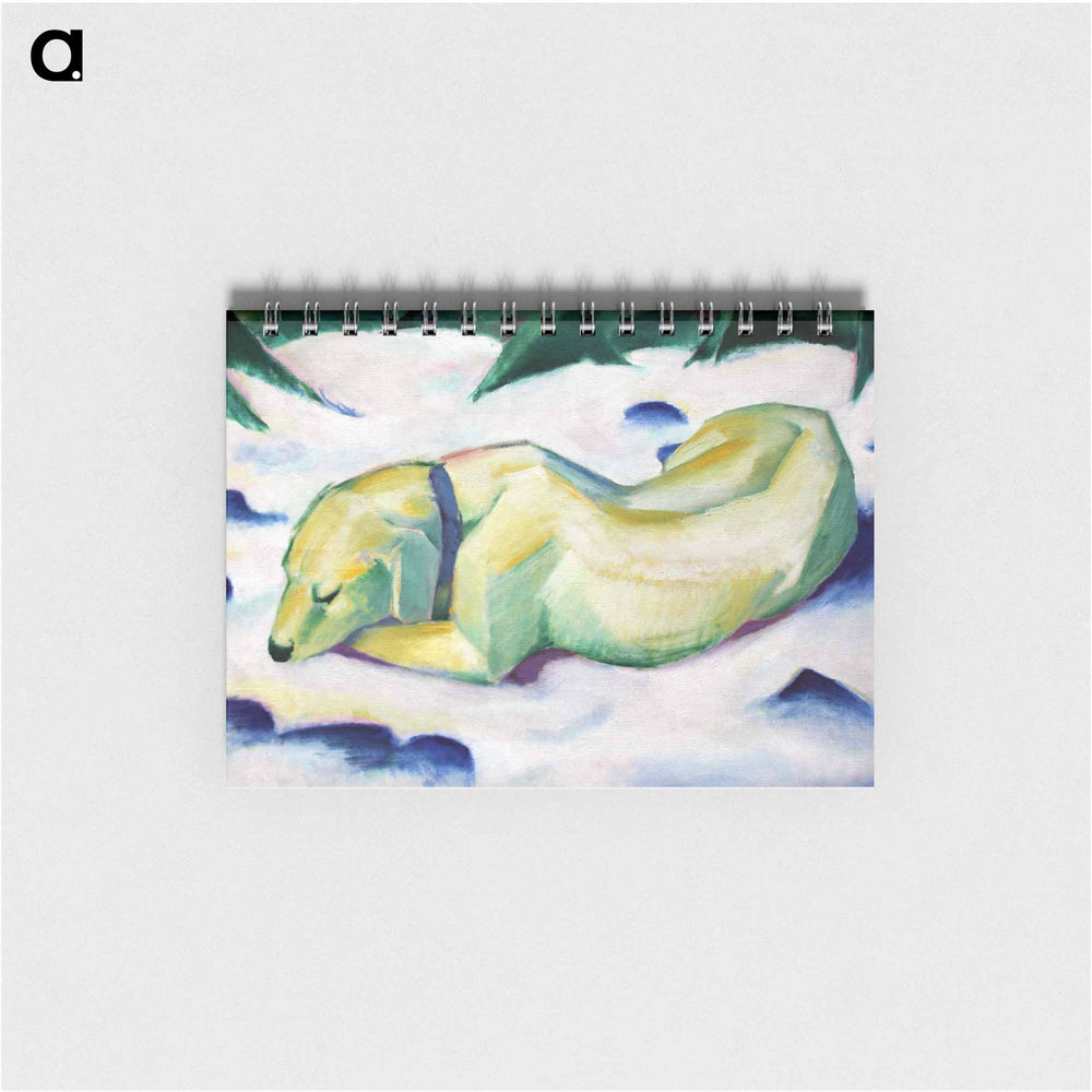 Dog Lying in the Snow - フランツ マルク Memo.
