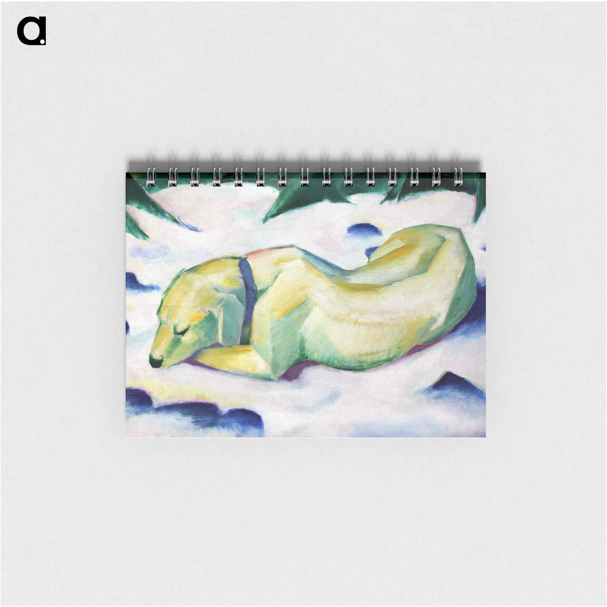 Dog Lying in the Snow - フランツ マルク Memo.