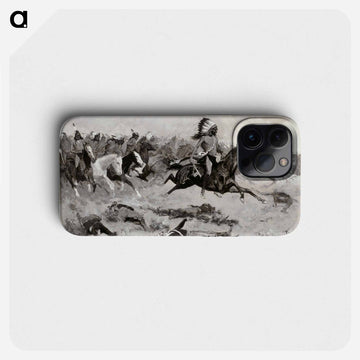Rushing Red Lodges Passed through the Line
 - フレデリック レミントン Phone Case.