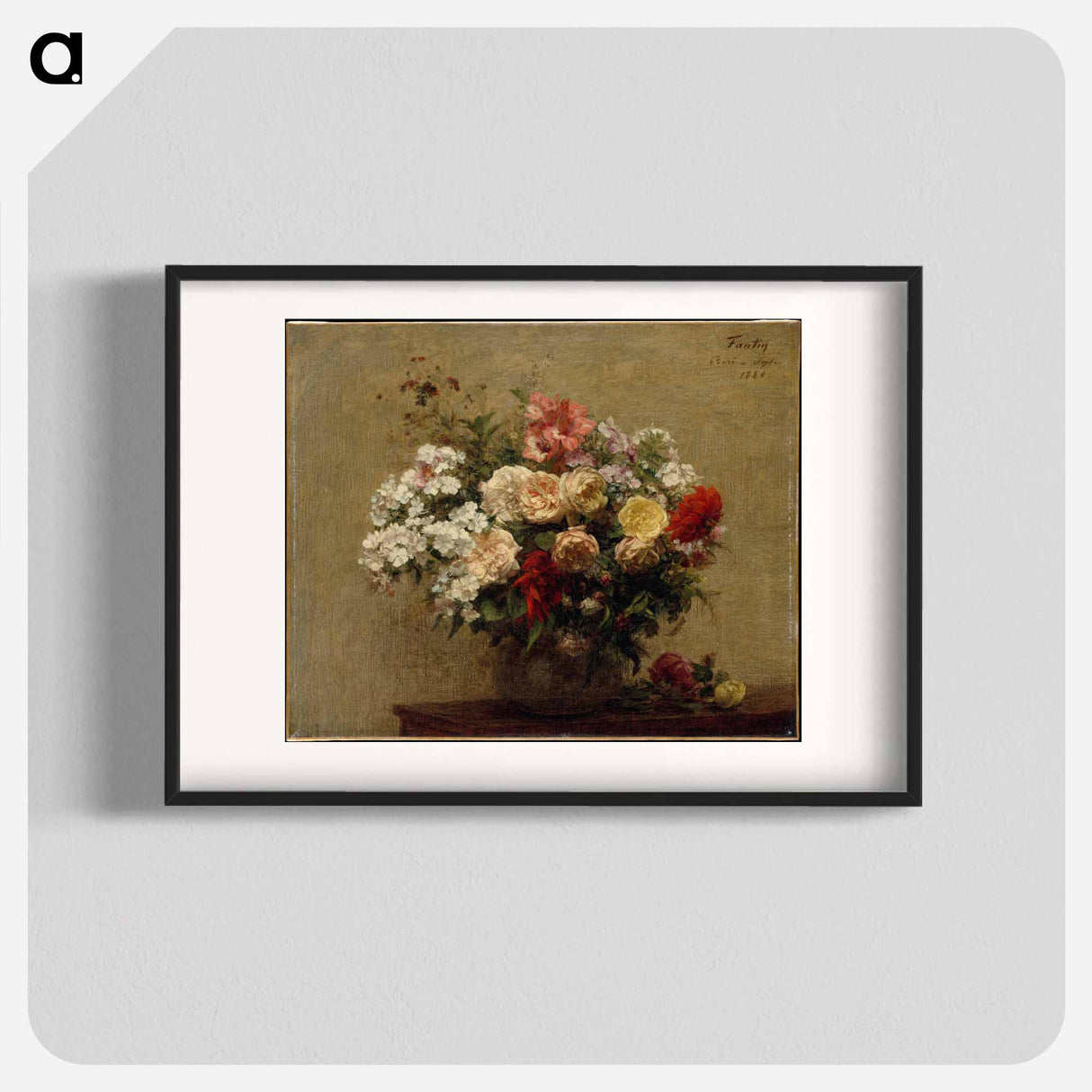 Summer Flowers - アンリ ファンタン ラトゥール Poster.