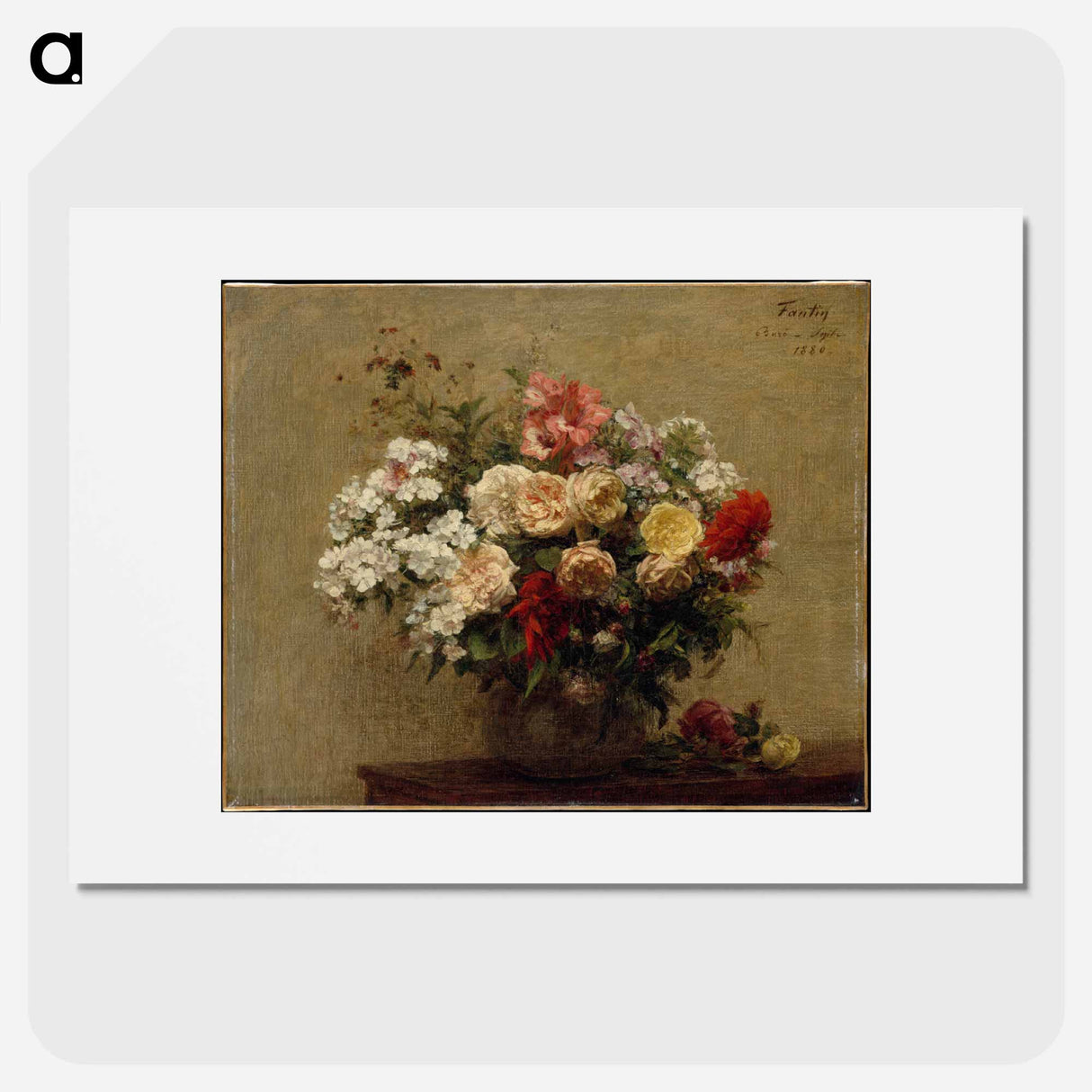 Summer Flowers - アンリ ファンタン ラトゥール Poster.