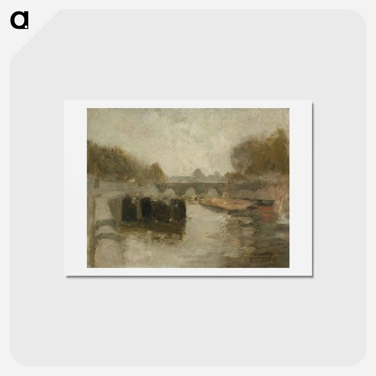 アートポストカード-Le Pont - アンリ マティス Postcard.