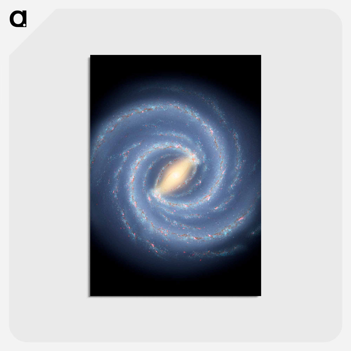 アートポストカード-Milky Way View
- ハッブル画像 Postcard.