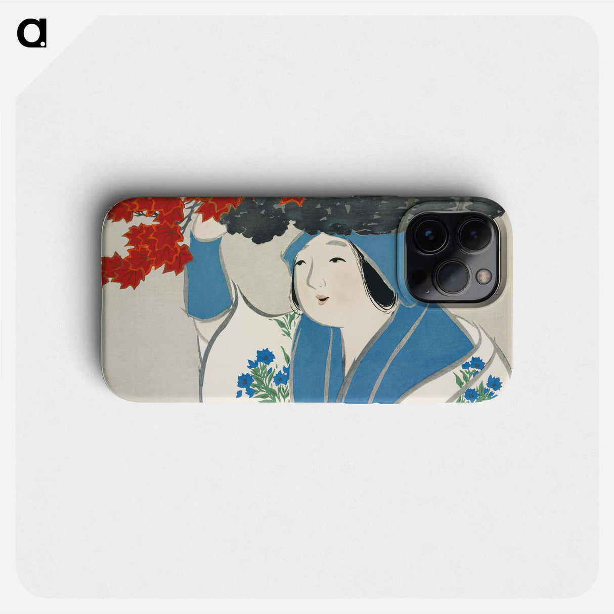 Woman from Momoyogusa–Flowers of a Hundred Generations - 神坂 雪佳 Phone Case.