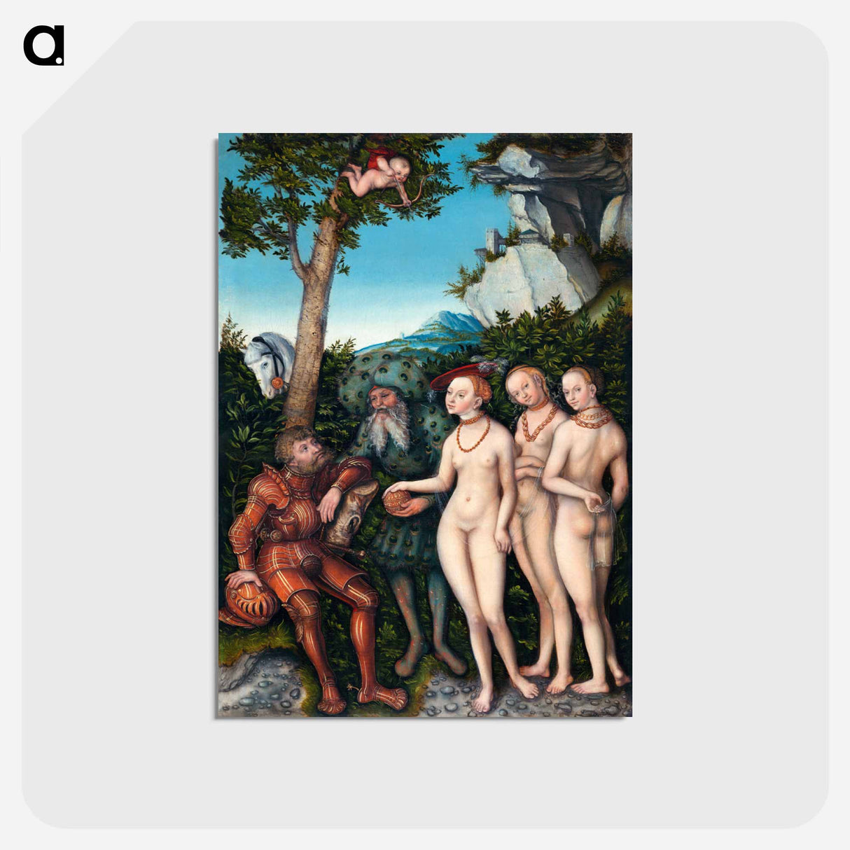 アートポストカード-Judgment of Paris
- ルーカス クラナッハ Postcard.