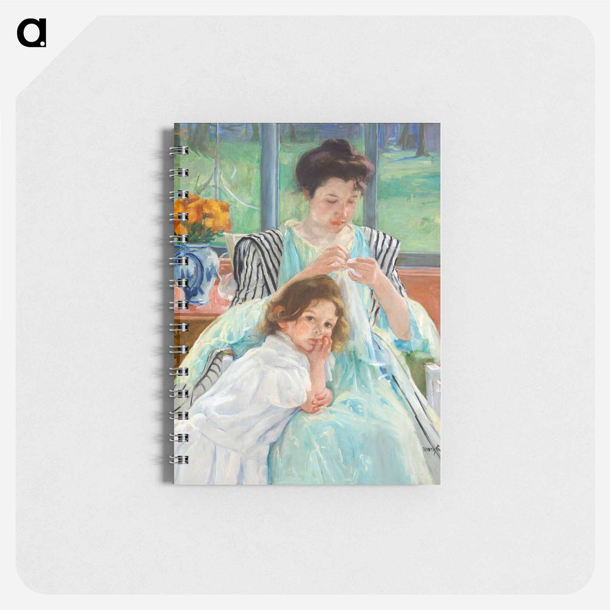 Young Mother Sewing - メアリー カサット Memo.