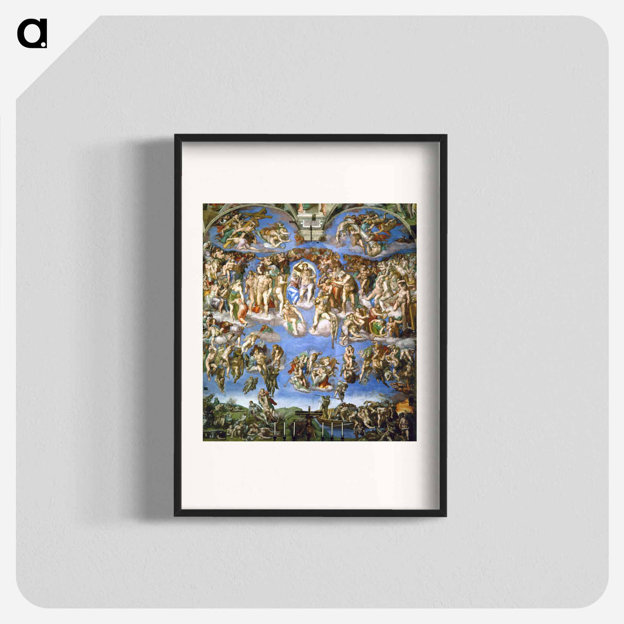 The Last Judgment - Michelangelo Buonarroti Poster.