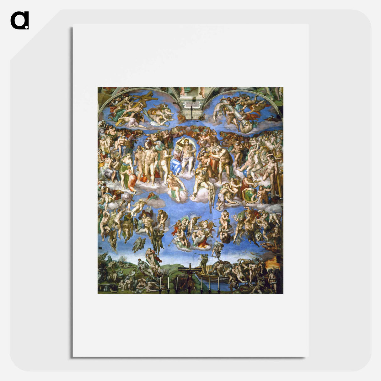 The Last Judgment - Michelangelo Buonarroti Poster.
