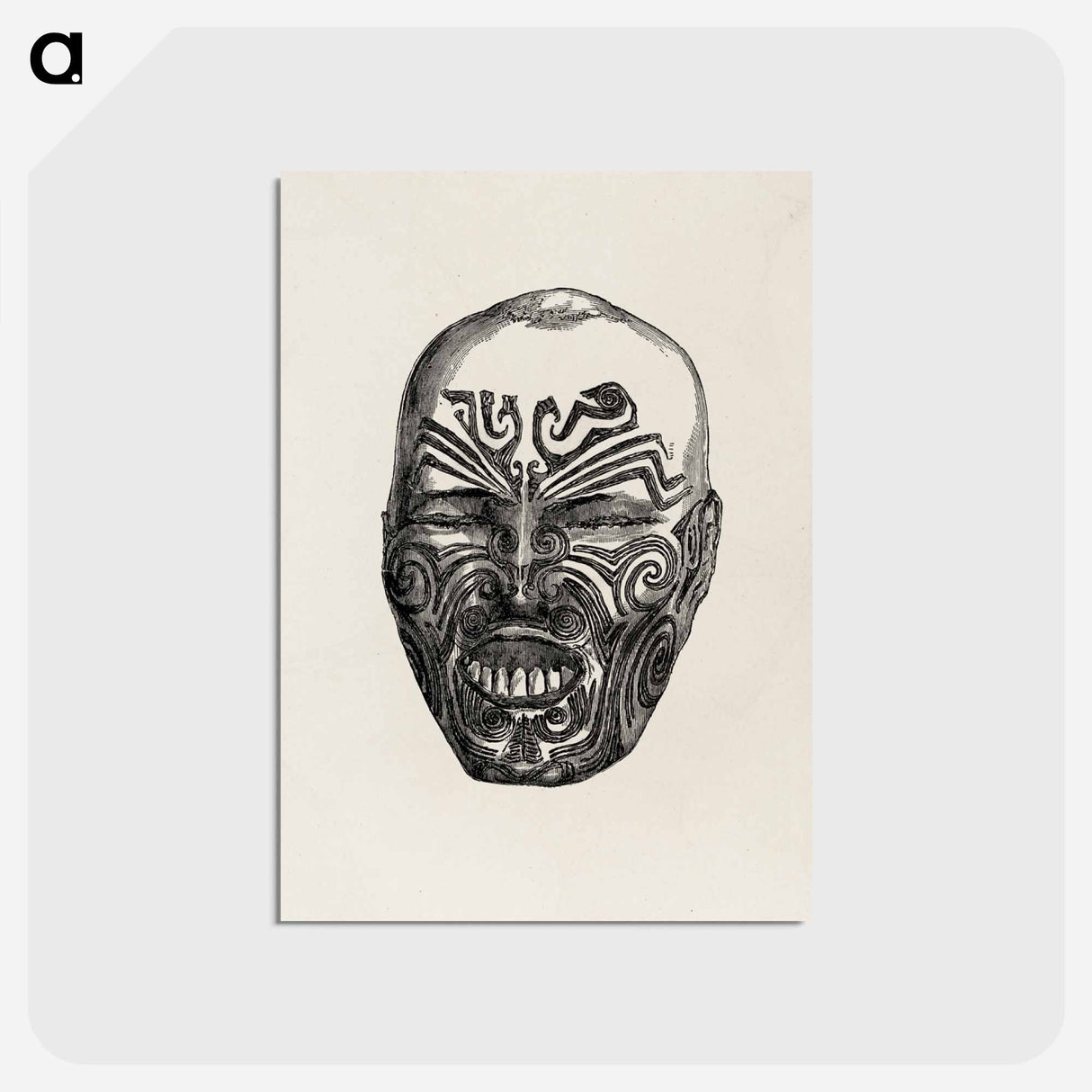 アートポストカード-Ancient Face, from Owen Jones' Grammar of Ornament
- 装飾の文法 Postcard.
