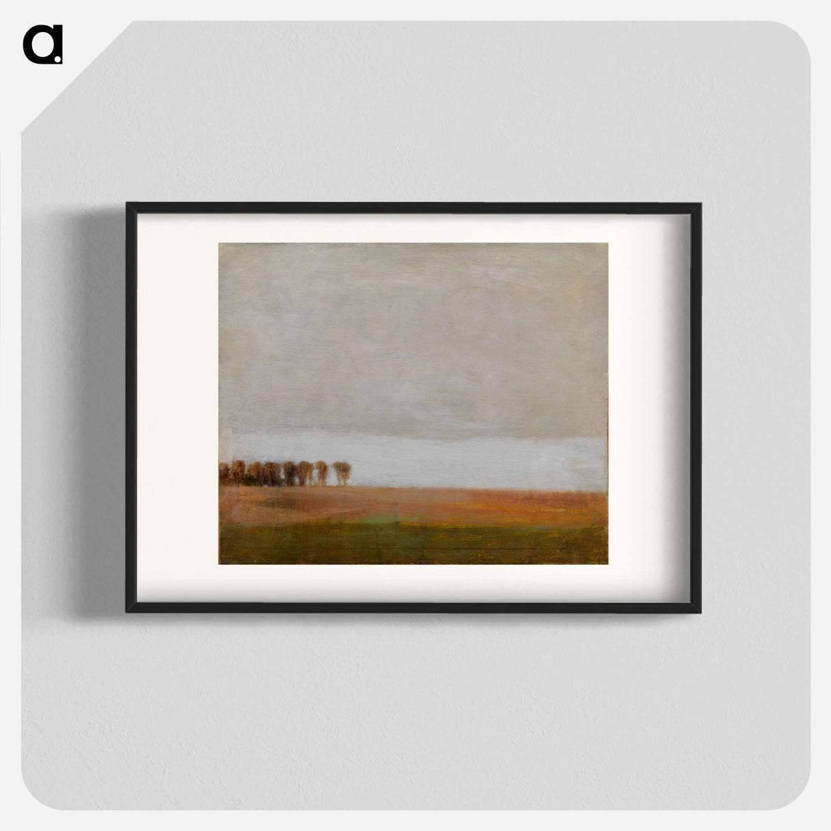 View of Jægersborg Allé - Vilhelm Hammershøi Poster.