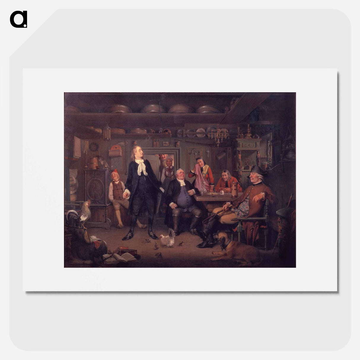 Erasmus Montanus - Wilhelm Marstrand Poster.