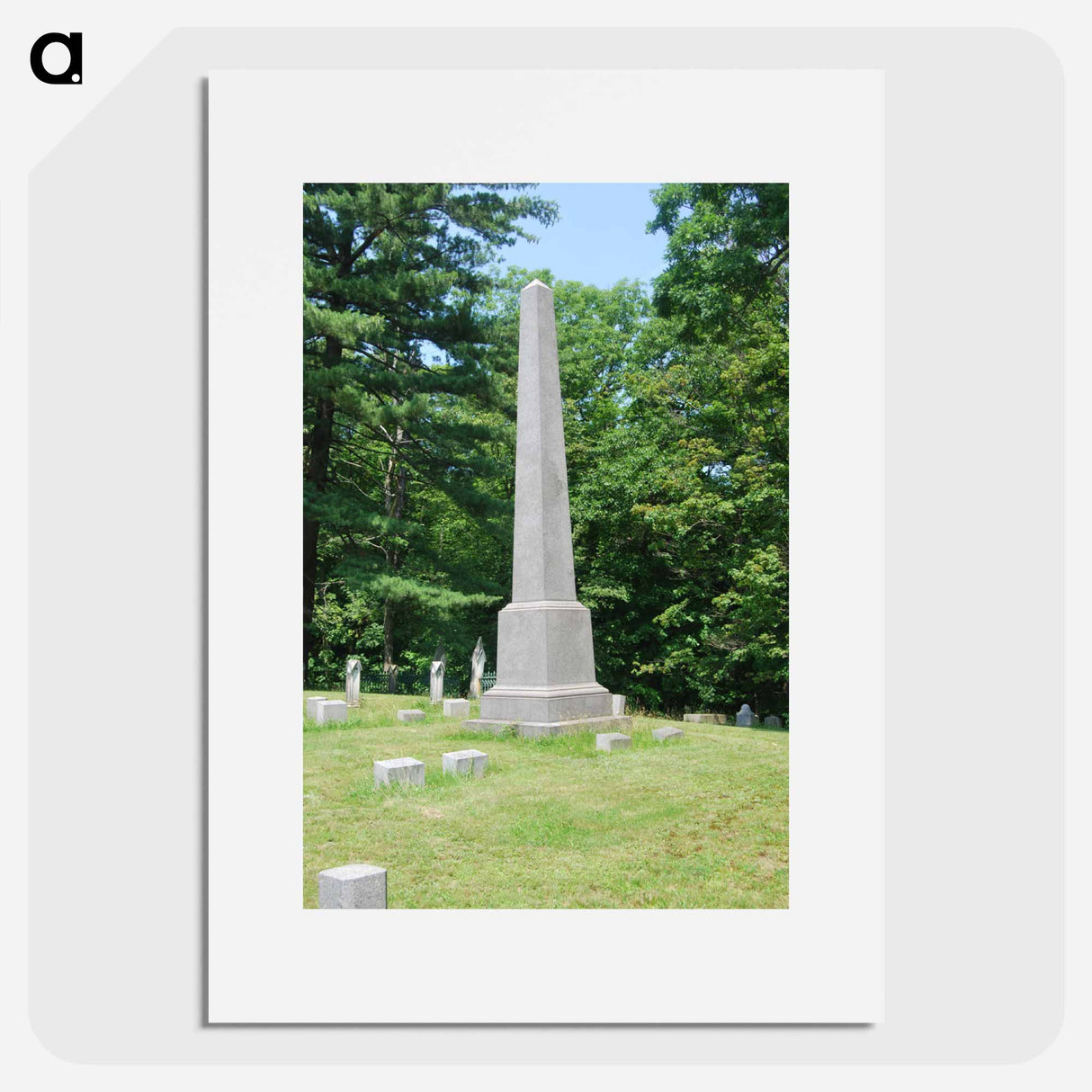 アートポスター-Baker family plot at Albany Rural Cemetery in Menands, New York - ウィリアム ブリス ベイカー Poster.