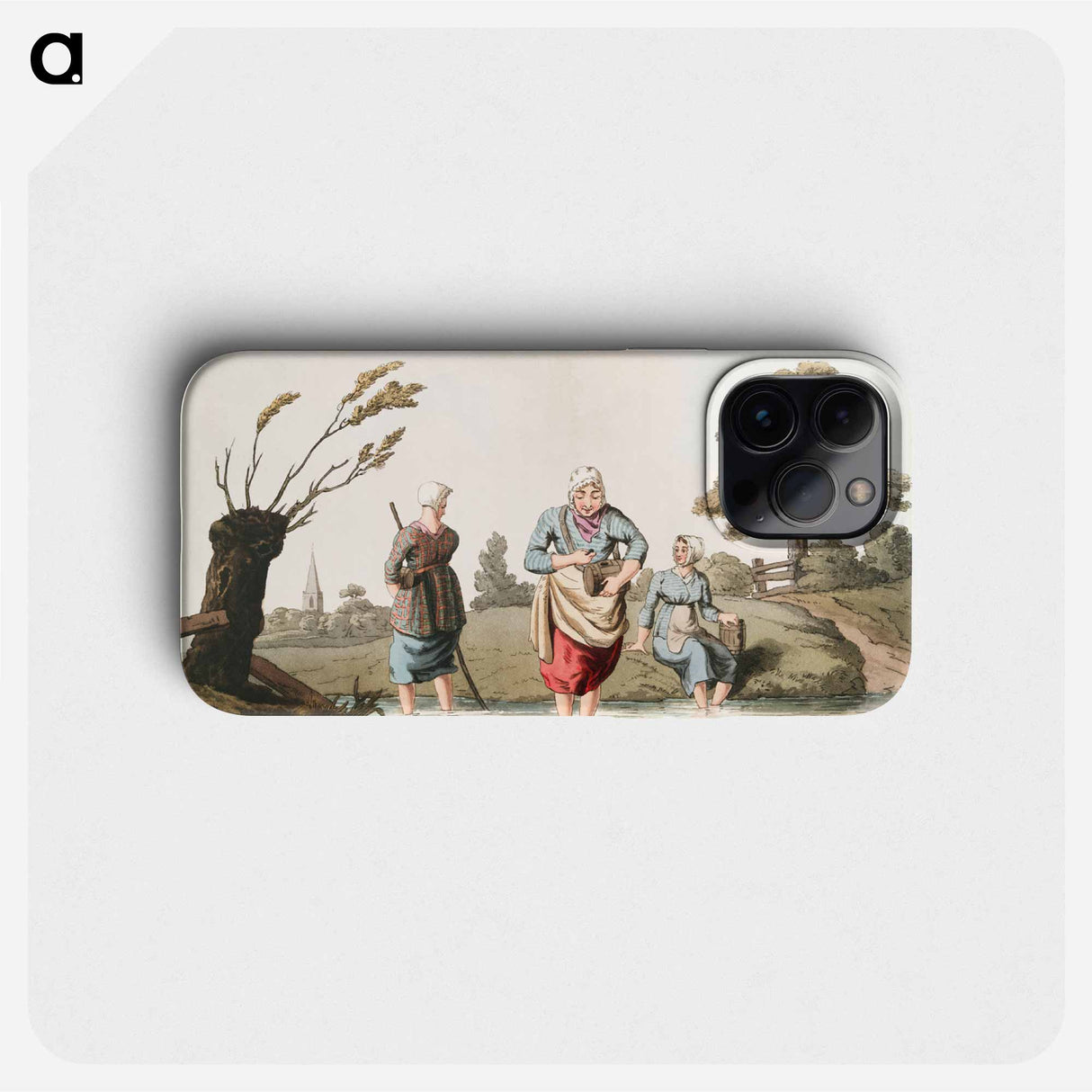 Illustration of leech finders - 19世紀のヨークシャー Phone Case.