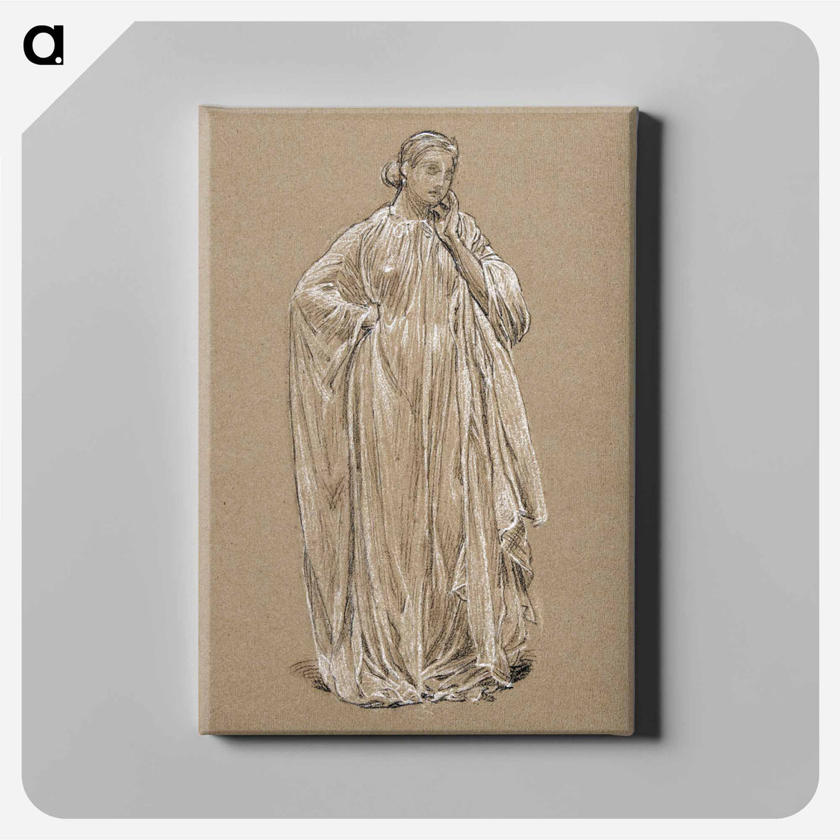 Draped Model - アルバート ジョセフ ムーア Canvas.