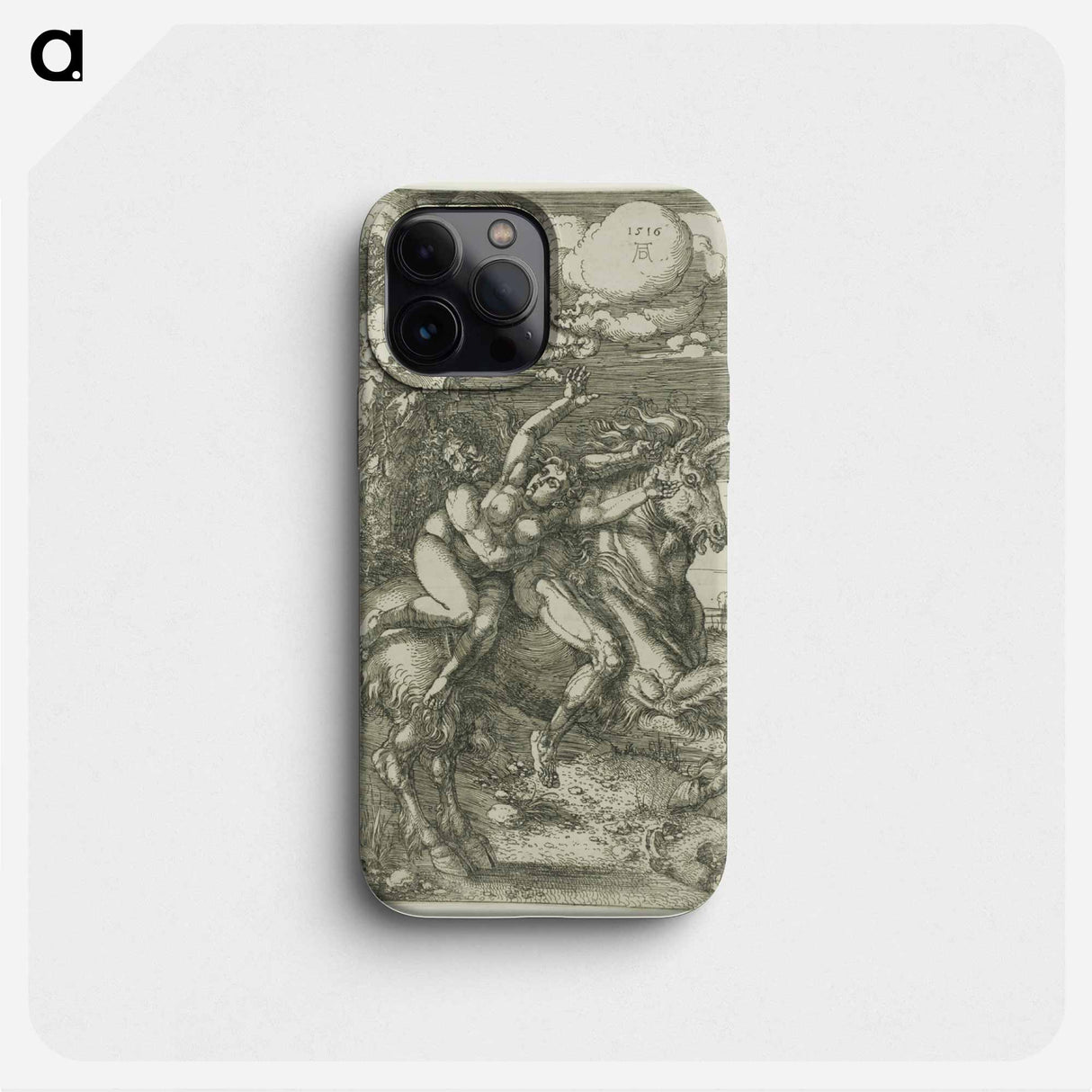 The Abduction of Proserpine on a Unicorn - アルブレヒト デューラー Phone Case.