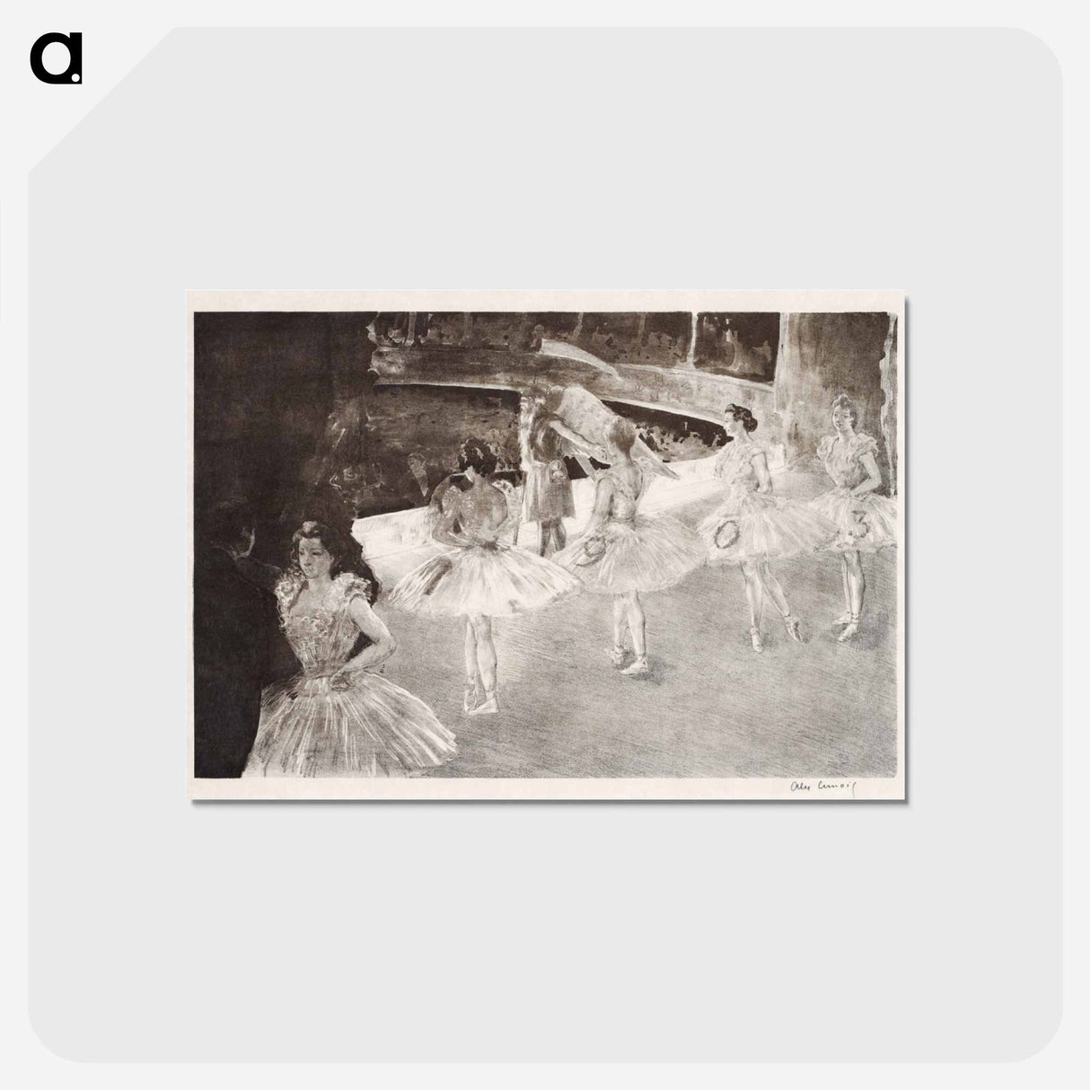 Le Ballet - アレクサンドル ルノア Postcard.