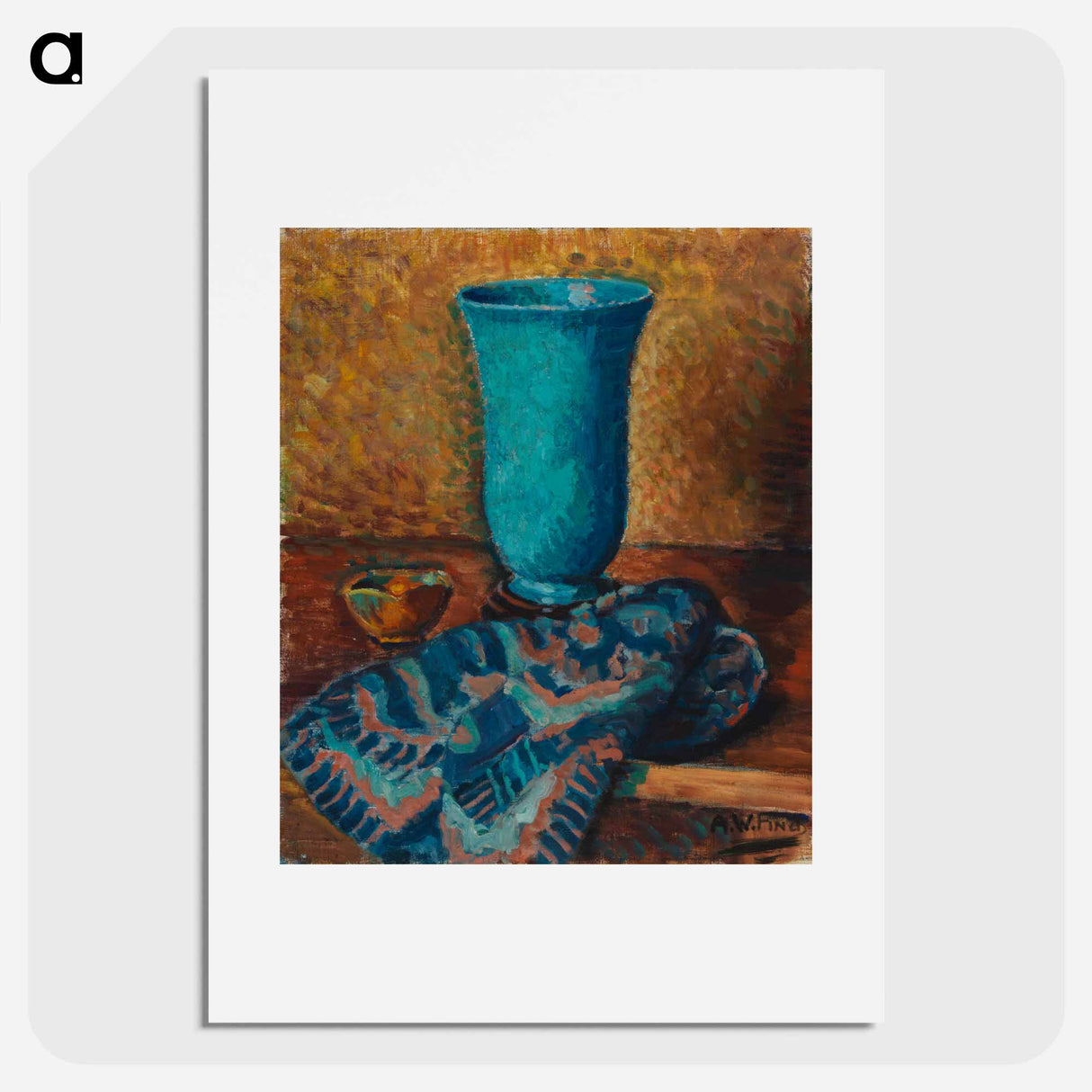 Sininen maljakko - アルフレッド ウィリアム フィンチ Poster.