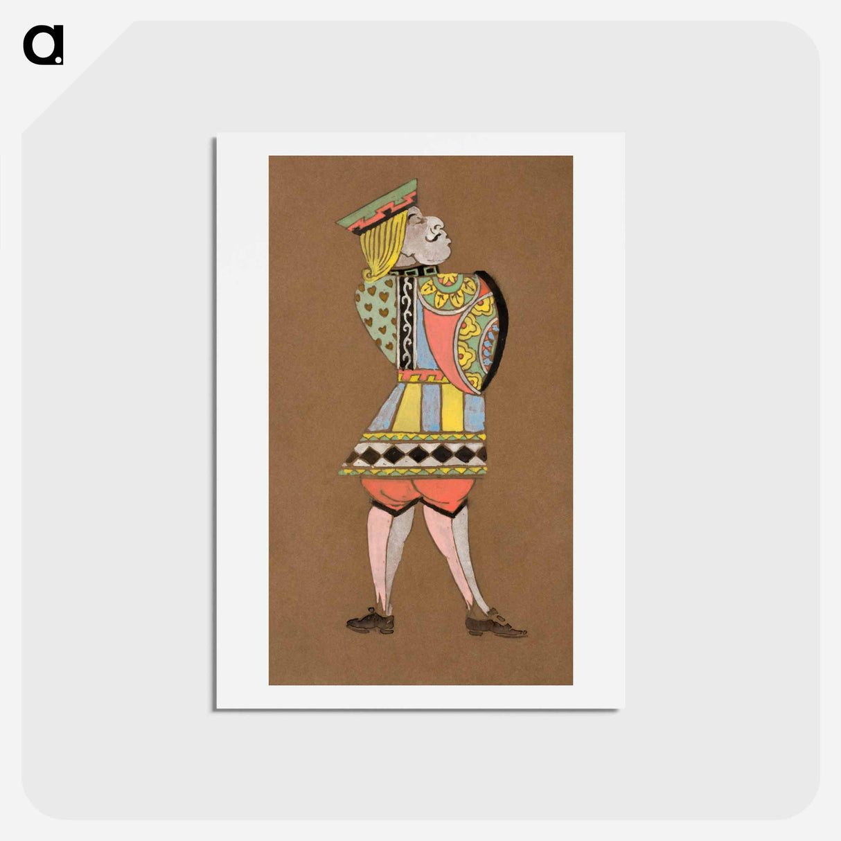 Knave of Hearts - 不思議の国のアリス Postcard.