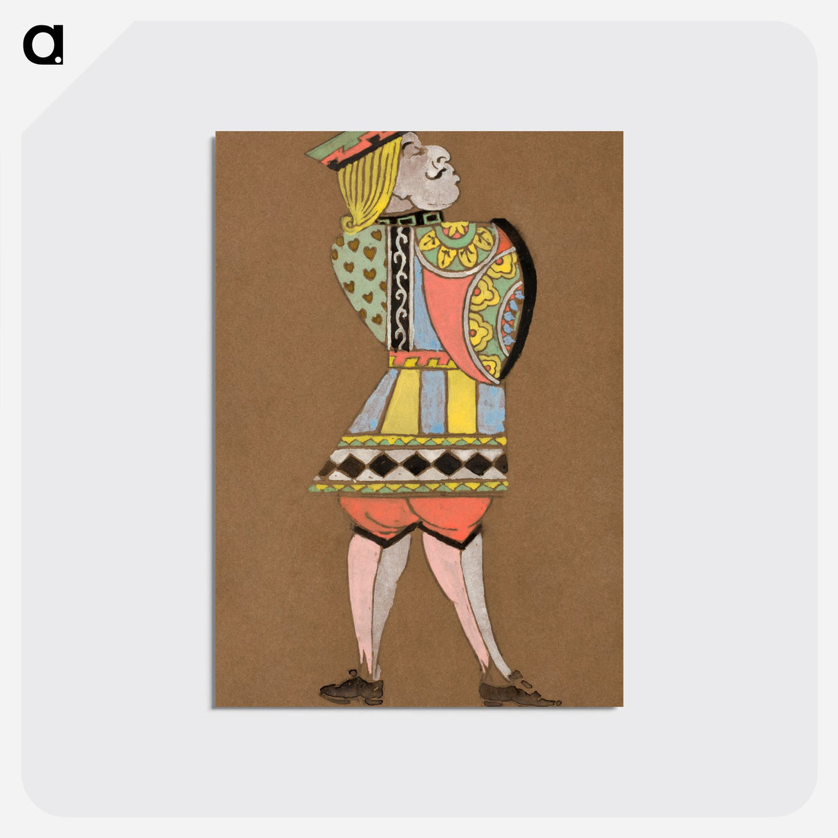 Knave of Hearts - 不思議の国のアリス Postcard.